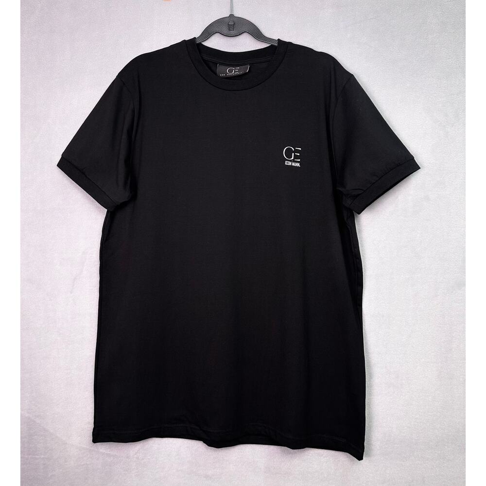 NWT ICON MANN God Engineering Cross Black Tee Size XL Faith Based Streetwear - Picture 2 of 10